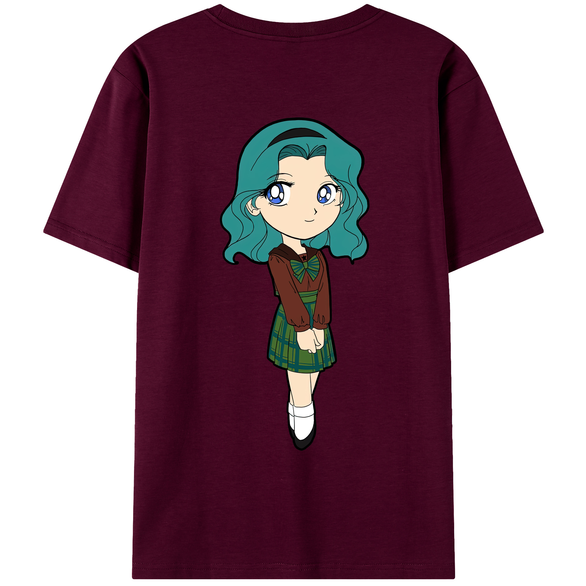 （画像用） 美少女戦士セーラームーン 海王 みちる（かいおう みちる） Sailor Moon Kaiou Michiru レディース半袖Tシャツ(バックプリント)